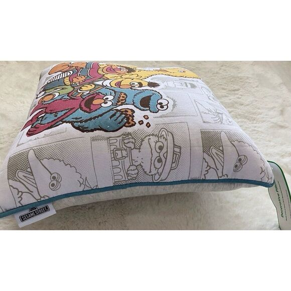 Sesame Street Square Decorative Pillow Big Bird Elmo Cookie Monster Ernie Bert - Picture 13 of 16